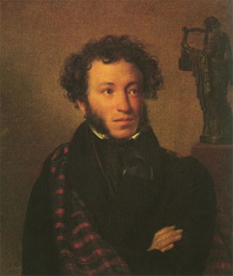 А.С.Пушкин.Портрет работы О.А.Кипренского.1827